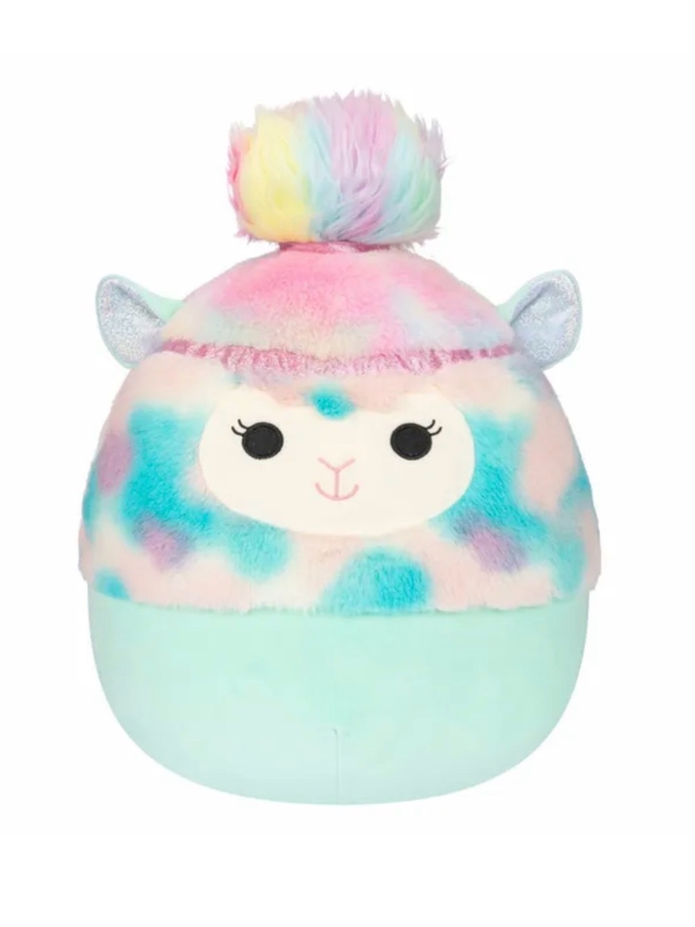 Alpaca Plush 20-inch Kellytoy Squishmallows August Rainbow tie-dye